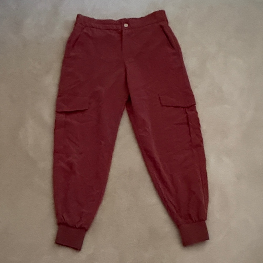 Pink Cargo Jogger Pants